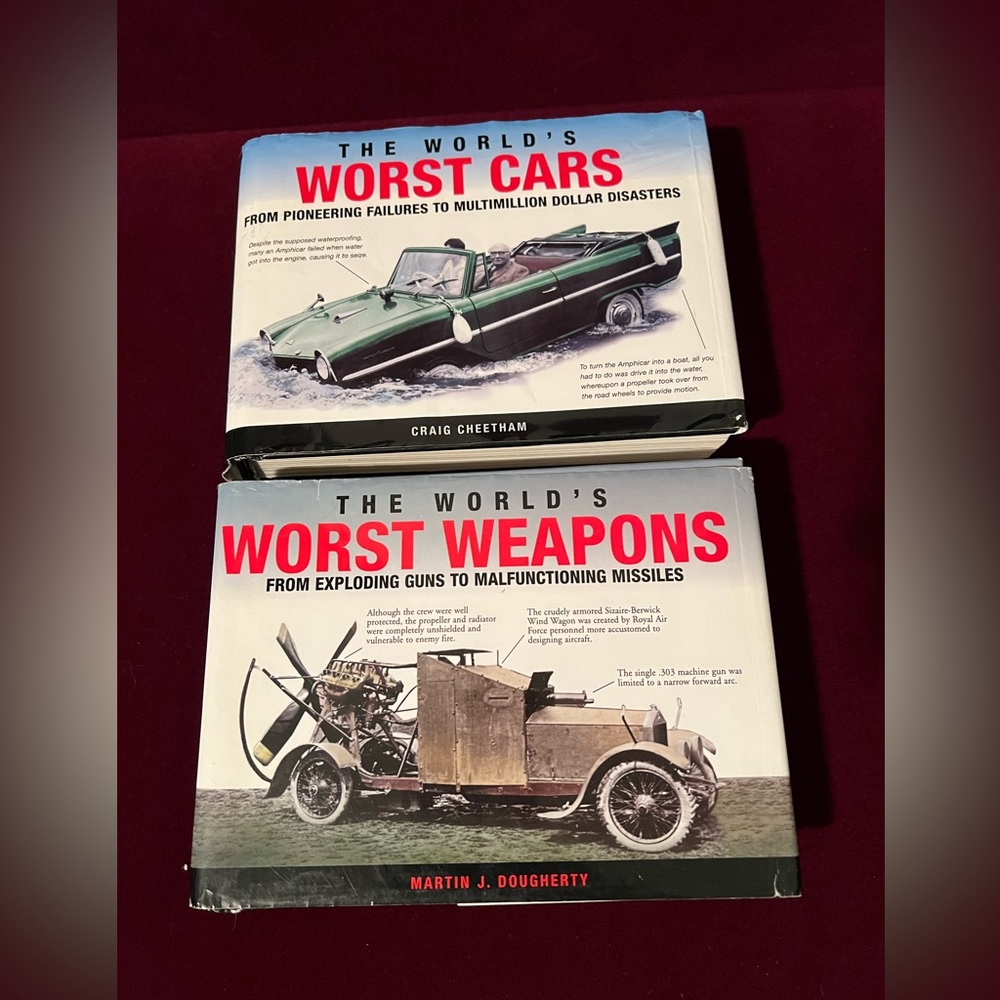 The Worst Cars & The Worst Weapons - Hardback Bundle